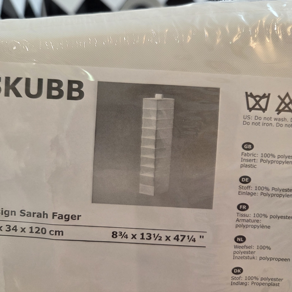 IKEA SKUBB White Hanging Storage Organizer
